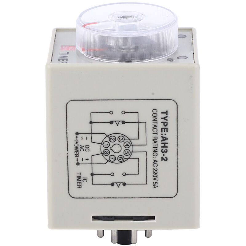 Ah3-2 Verzögerungstimer, 220 V Wechselstromtimer Für Industrielle Automatisierung, Einstellbar Bis 30 Sekunden