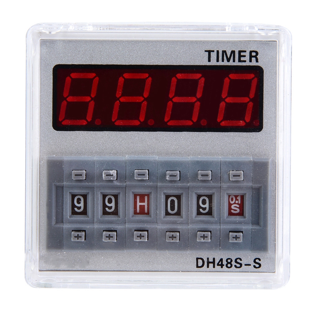 Zeitverzögerungsrelais Mit Einstellbarem Zeitbereich Von 0,1 S Bis 99 H, 8 Pins, Modell Dh48s (24 V Ac/dc)