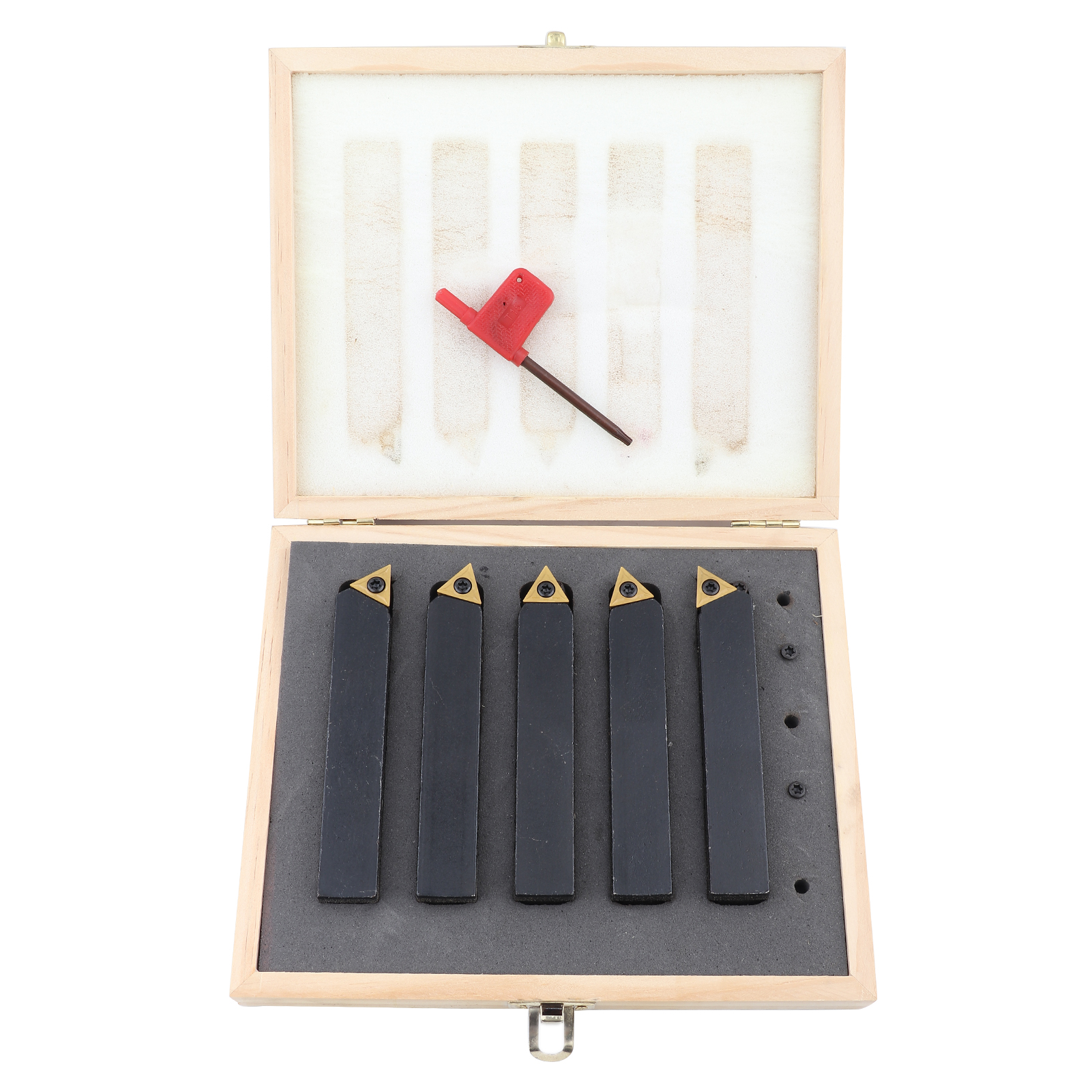 5-teiliges 3/4" Wendeschneidplatten-drehwerkzeug Aus Hartmetall Zum Bohren Und Anfasen