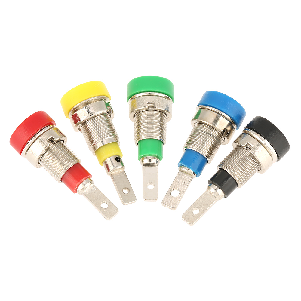Stück 2,0 Mm Mehrfarbige Bananenstecker-prüfbuchsen Für Elektrische Verbindungen Und Schalttafeln