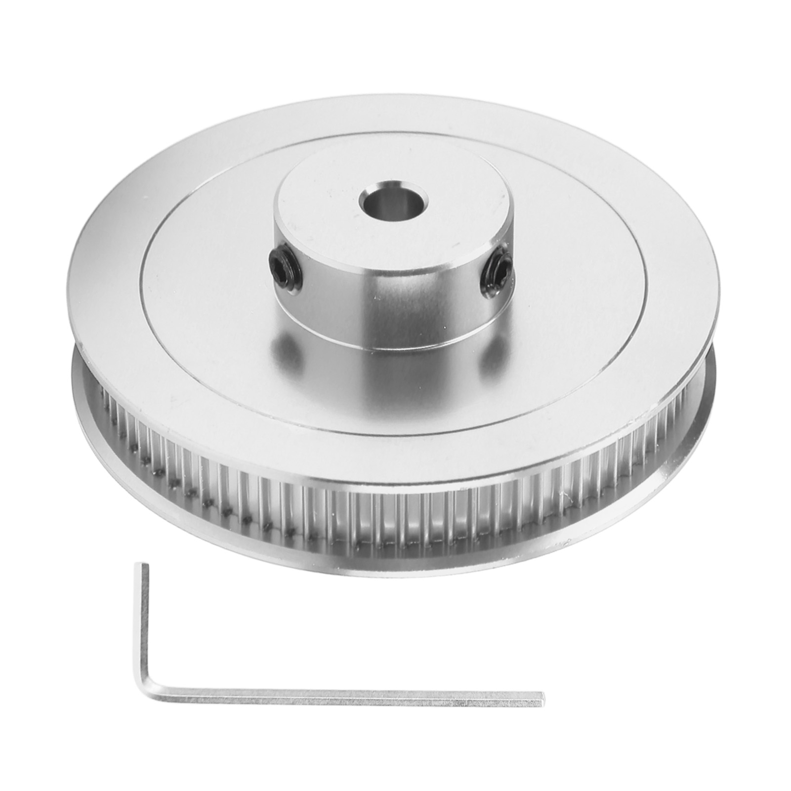 Gt2 80 Zahnriemenscheibe Aus Legiertem Stahl, 5 Mm Für Cnc Und 3d-drucker, Silberne Synchronriemenscheibe.