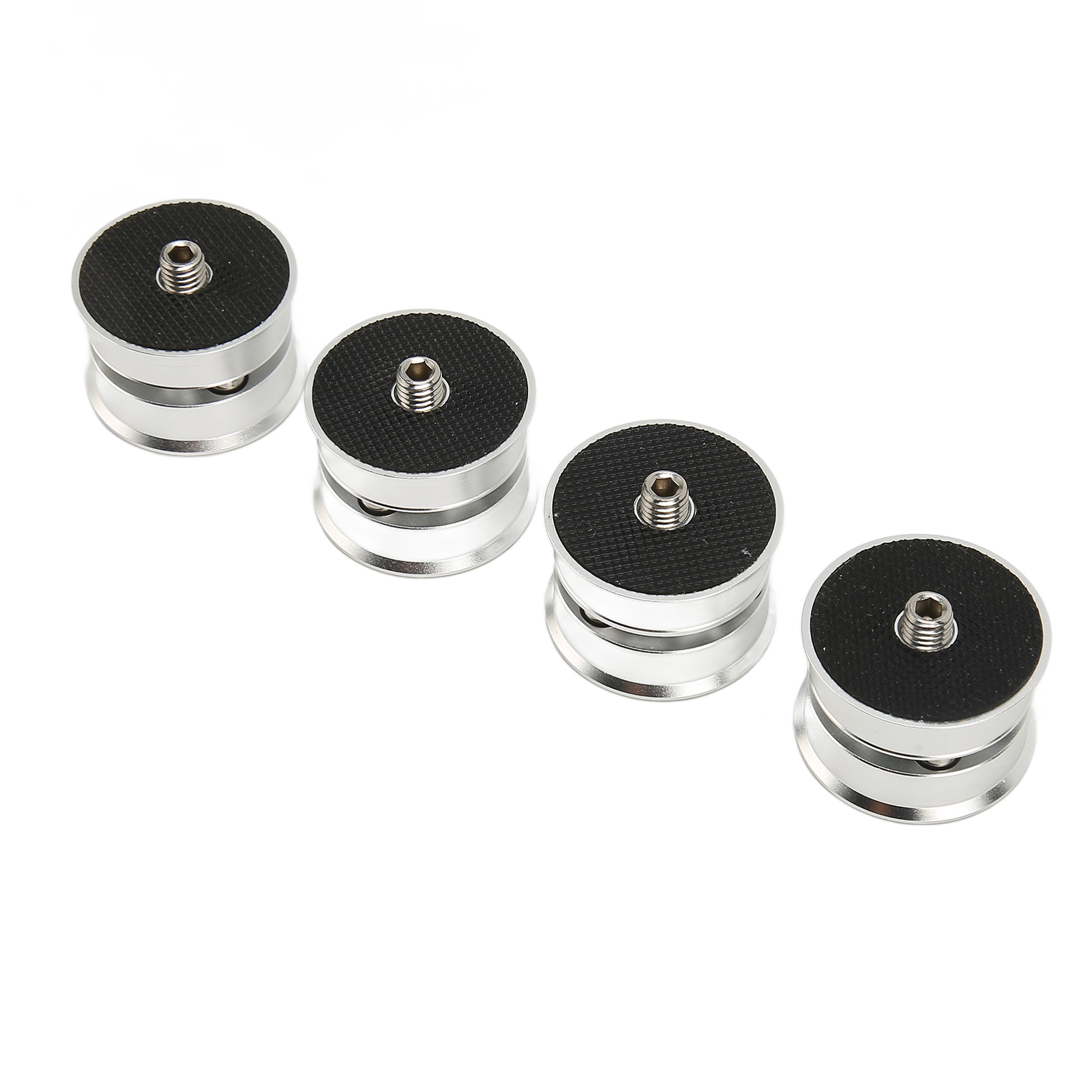 Sp3924s Antivibrations-stahlständer Für Lautsprecher, Plattenspieler, Verstärker Und Abspielgeräte, 4 Isolierende Füße