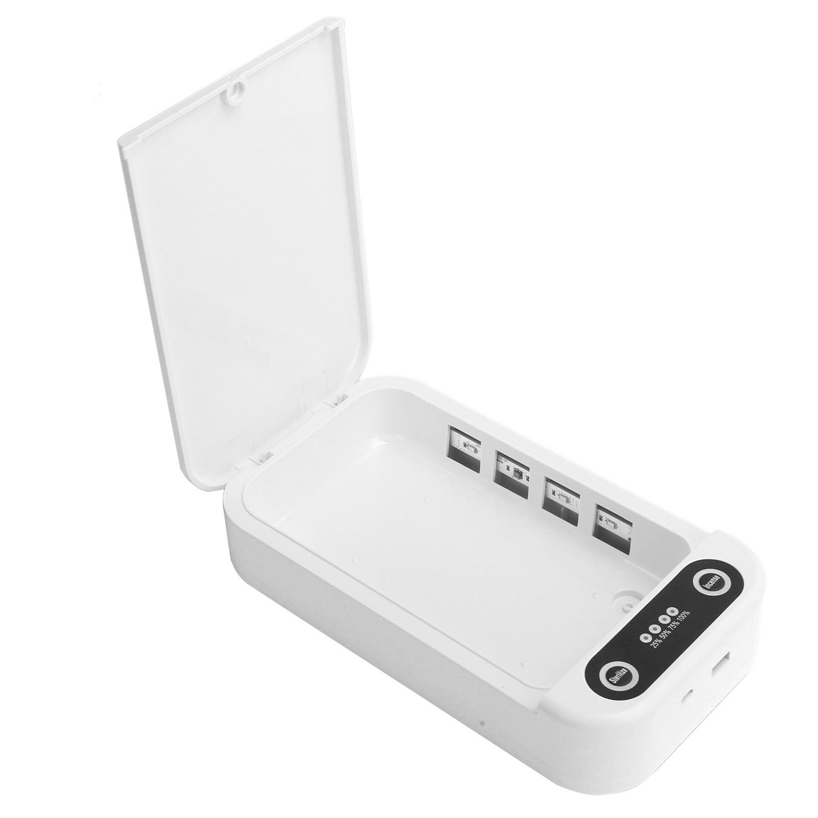 Uv-sterilisationsbox Für Smartphones Mit Kabelloser Lade- Und Trocknungsfunktion