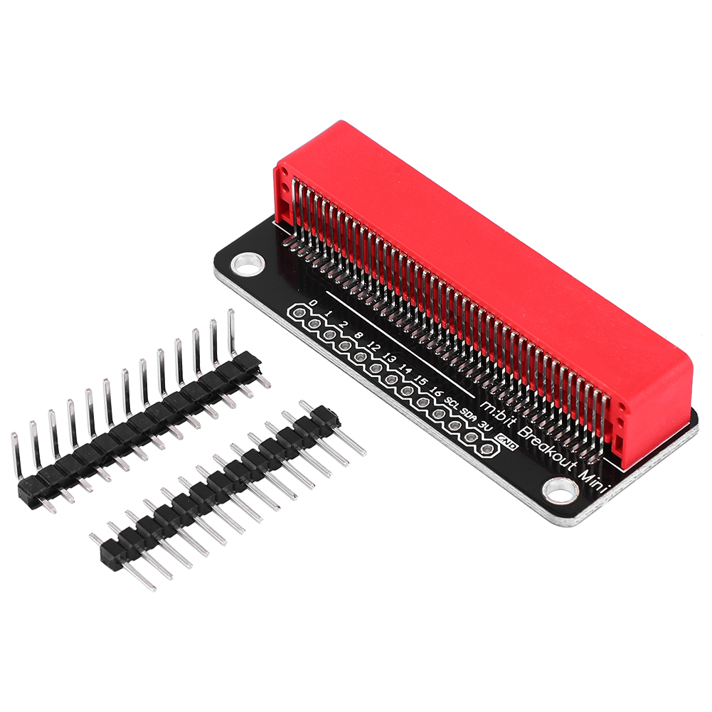 Vergoldeter Stecker Für Micro:bit, 2,54 Mm Pins, Roter Verlängerungsstecker