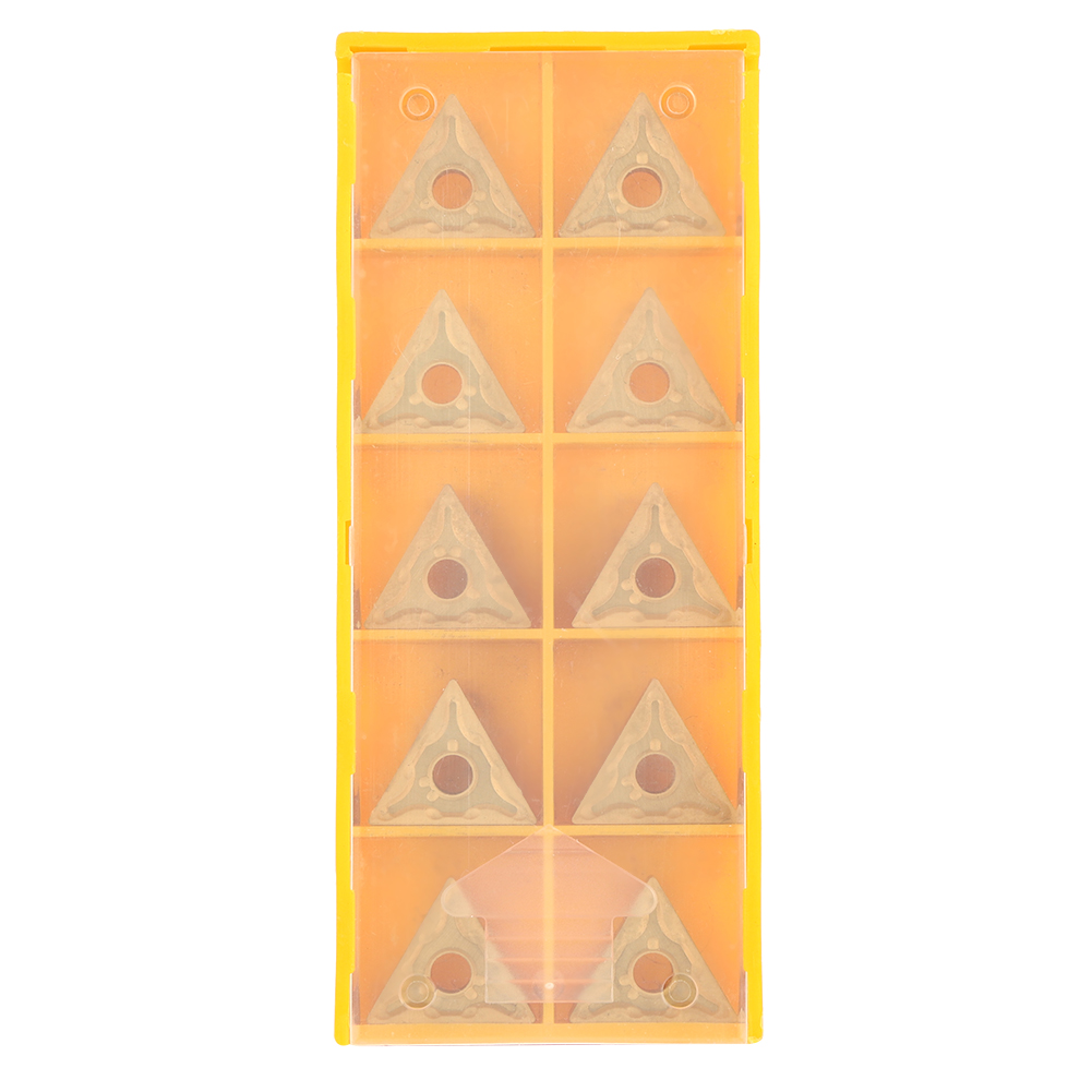 10 Stück Doppelseitige Dreieckige Cnc-wendeschneidplatten Für Stahl, Vorschlichten Und Schruppen R0.4/r0.8 (t9125-160404)