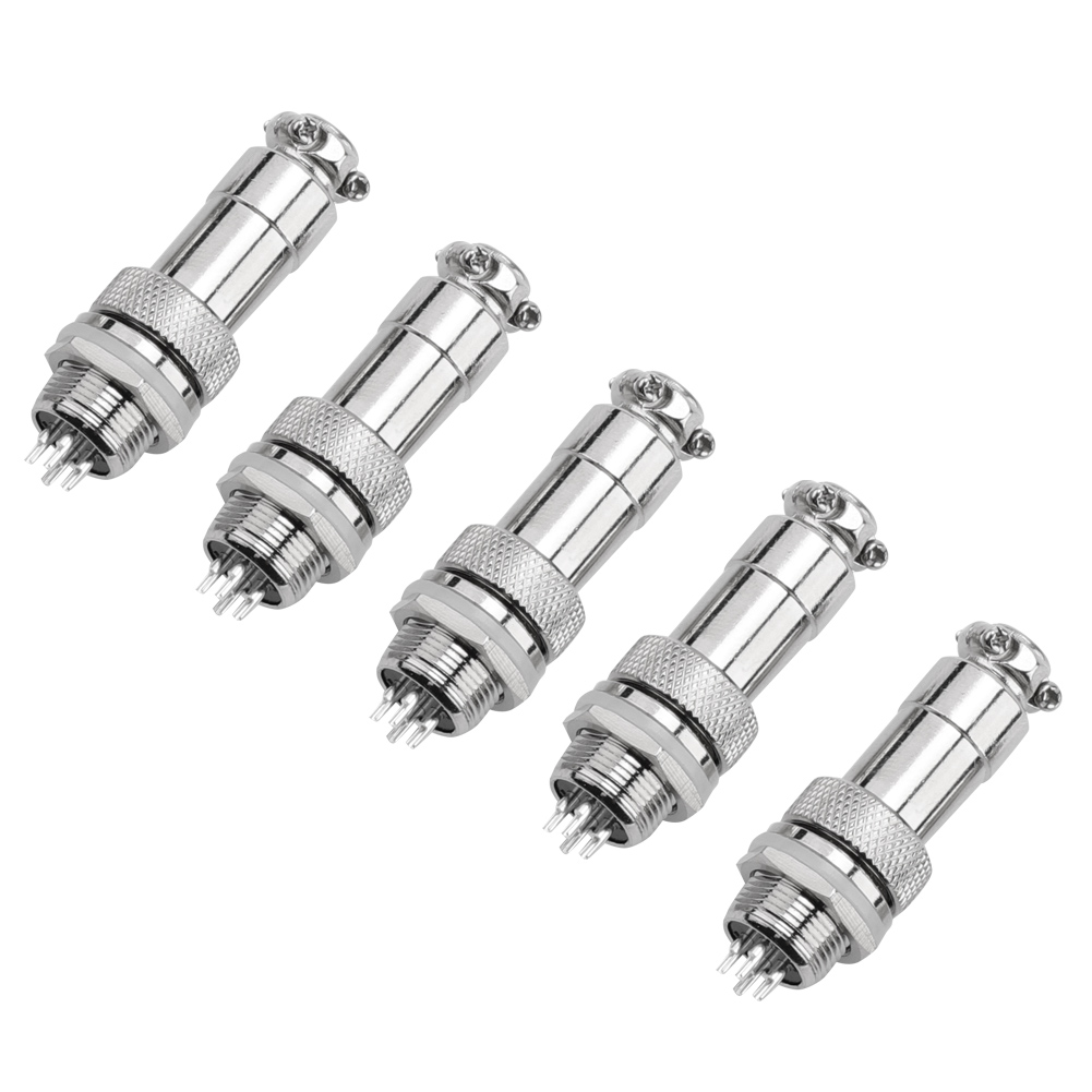 Gx12-steckverbinder Für Die Luftfahrtindustrie, 4-polig, Stecker/buchse – 5er-pack Für Die Schalttafelmontage