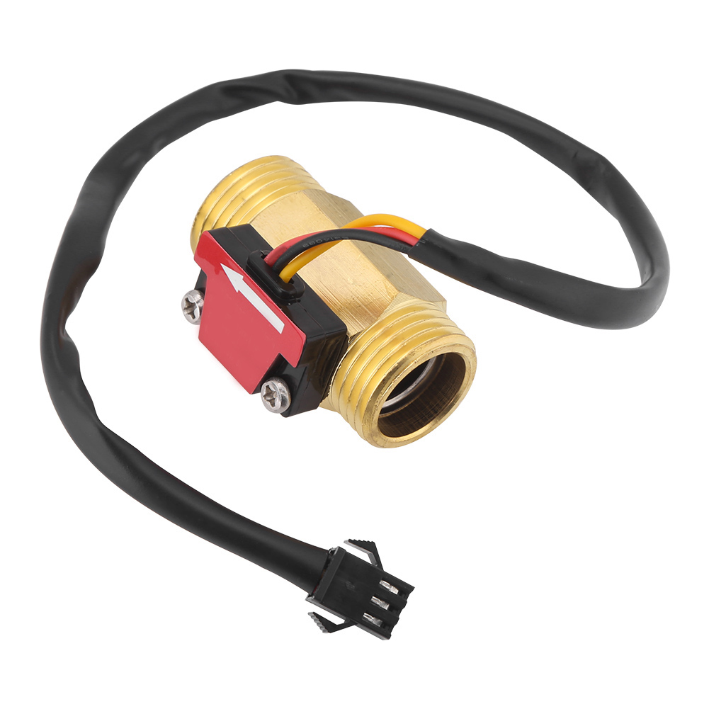Elektromagnetischer Wasserdurchflusssensor 1–25 L/min, Kabelschalter, G1/2-gewindeanschluss, Hohe Präzision