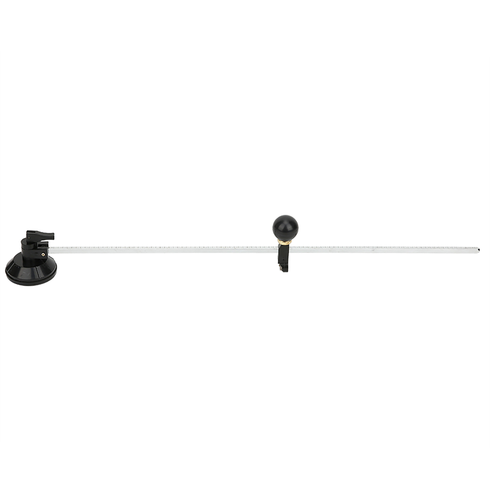 Verstellbarer 50-cm-glasschneidzirkel Mit Saugnapf – Präzises Kreisschneidwerkzeug In Silber