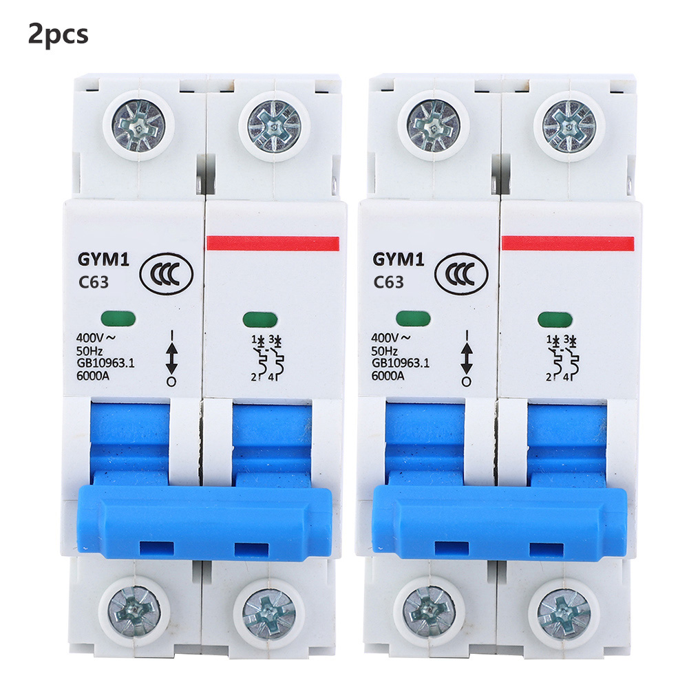 2p 63a 400v Ac Gym1-dz47s Fehlerstromschutzschalter, Überlast- Und Kurzschlussschutz, Für Elektrische Schaltschränke Im Haushalt Und In Der Industrie.