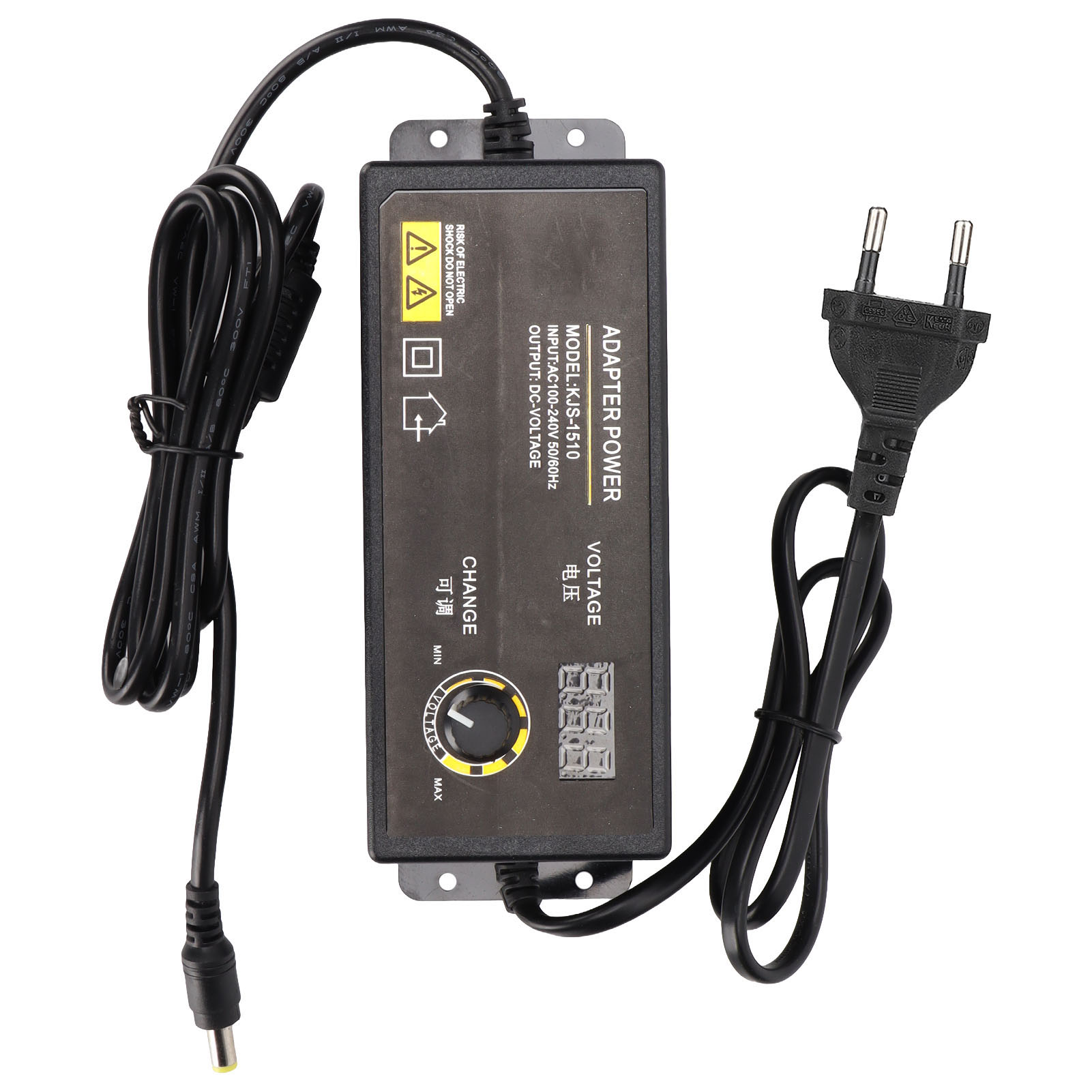 90-w-8-a-netzteil (3–12 V) Mit Einstellbarer Spannung Und Led-digitalanzeige Für Lcd-monitore Und Mini-fernseher, Eu-stecker (100–240 V)