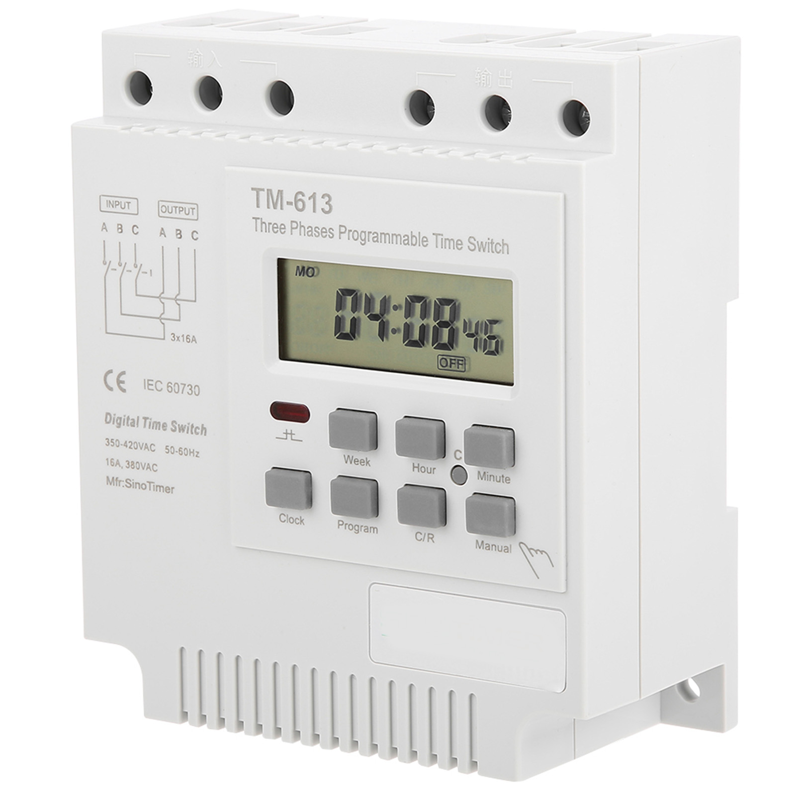 Tm-163 Intelligenter Timer Für 380v Drehstrom, Wochenprogrammierung