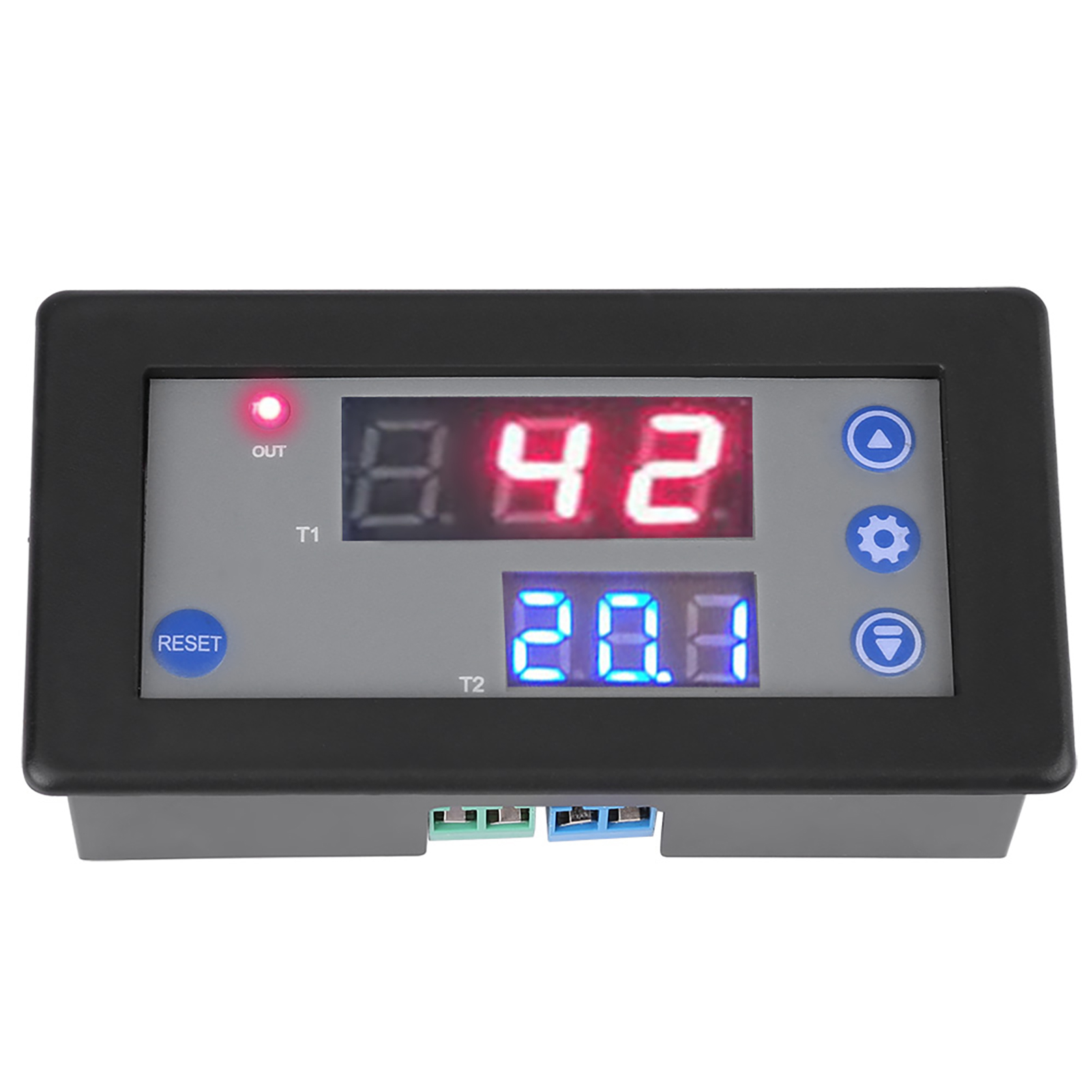 12v Digital-timer Mit Dualer Led-anzeige Und Zeitverzögerungsrelais Für Zyklen