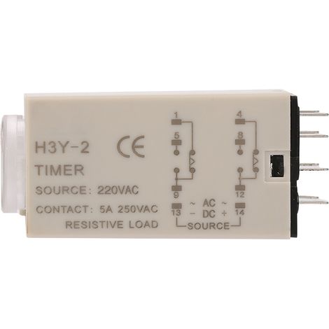 H3y-2 Ac 220v Zeitrelais, Einstellbar 0-10 Sekunden, Präzise Zeitmessung
