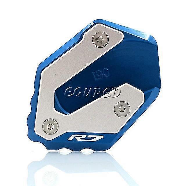 Cnc-gefräste Seitenständer-verlängerungsplatte Für Yamaha Yzfr7 Yzfr7 Yzf-r7 – Blau
