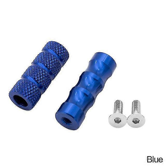 Stück Motorrad-cnc-universal-m6-schalthebel-fußrasten, Bremspedal-schalthebel, Fußrasten, Motorrad-fußrasten, Aluminium – Blau