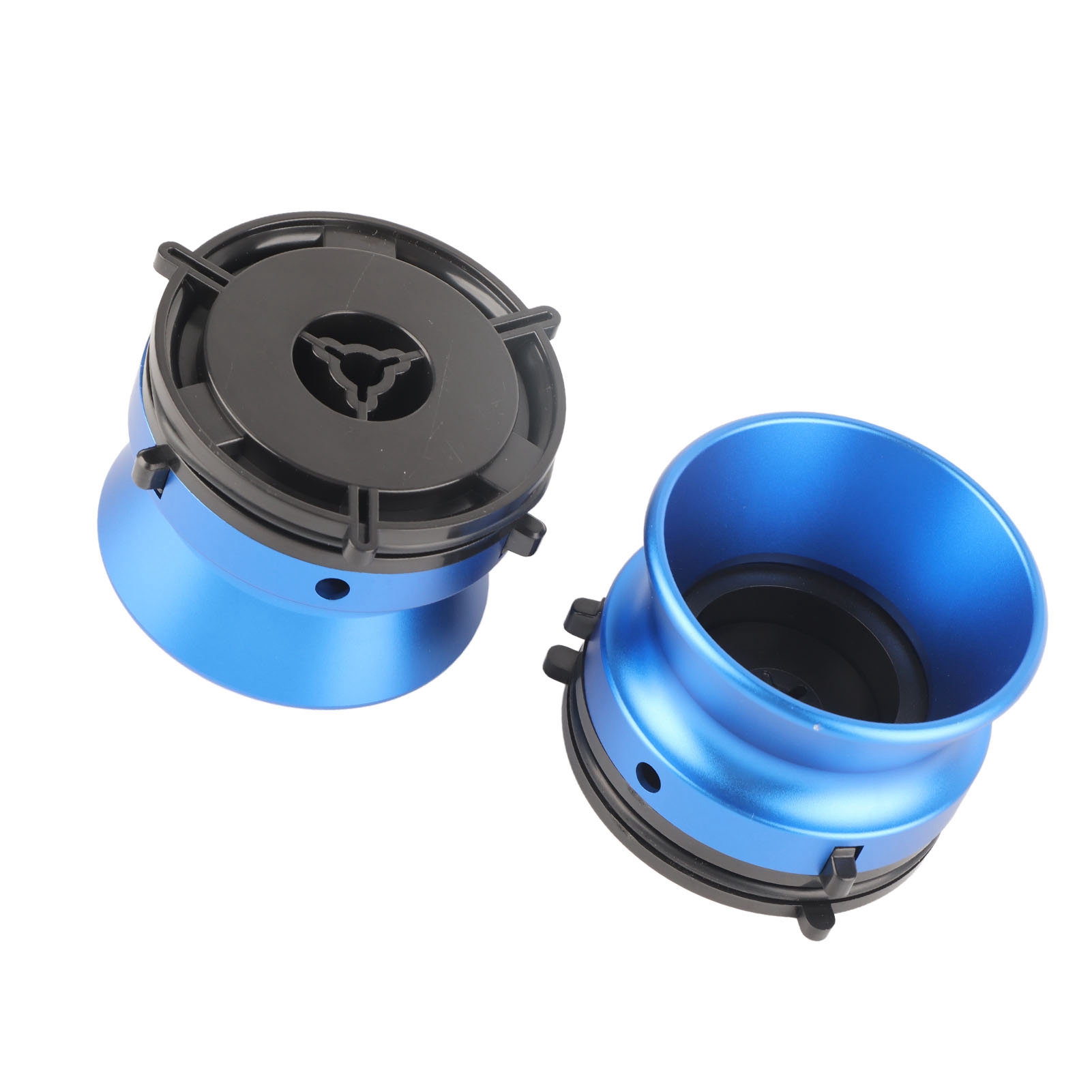 Paar Adapter Für Studer Revox Plattenspieler, 10 Zoll, Polierte Aluminiumlegierung, Kompatibel Mit Akai Teac, Professionelle Blaue Farbe