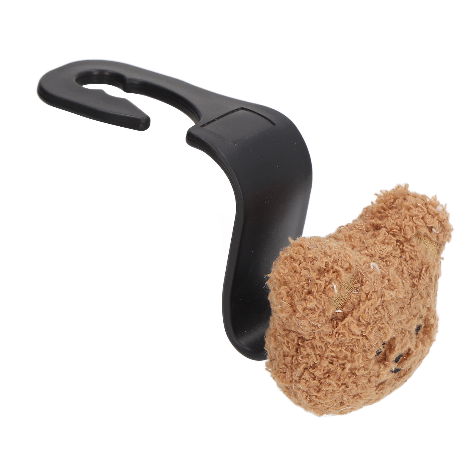 Tragbare Kopfstütze Für Autositze, Niedliche Teddybär-verzierung Für Lätzchen- Und Flaschenclip, Braunes Bären-babyaccessoire