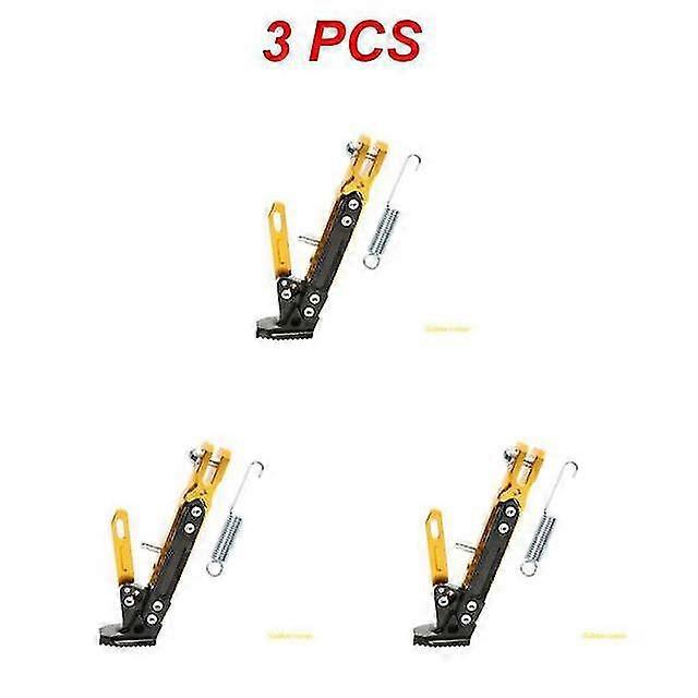 1–4 Stück Motorrad-seitenständer, Verstellbare Fußstütze, Parkständer Für Elektromotorräder – Gold, 3 Stück