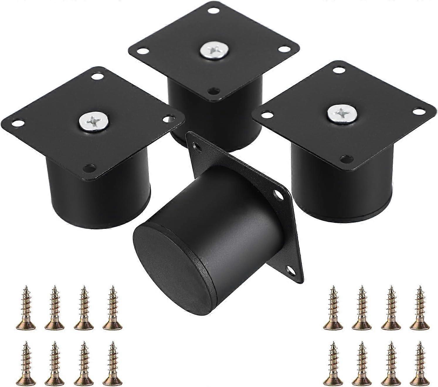 Verstellbare Schrankfüße, 4 Stück, 120 Cm, Goldfarben, Aus Aluminiumlegierung, Als Ersatzbeine Für Sofas, Schränke, Tv-schränke Und Ottomane (5 Cm, Schwarz)