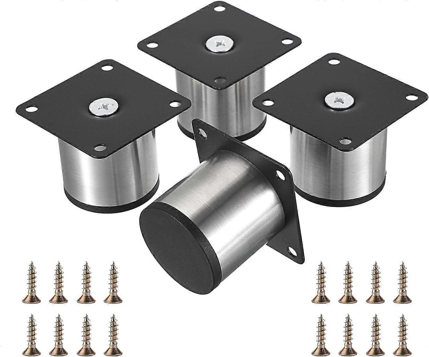 Verstellbare Schrankfüße, 4 Stück, 10 Cm, Goldfarben, Aus Aluminiumlegierung, Als Ersatzbeine Für Sofas, Schränke, Tv-schränke Und Ottomane (10 Cm, Schwarz)