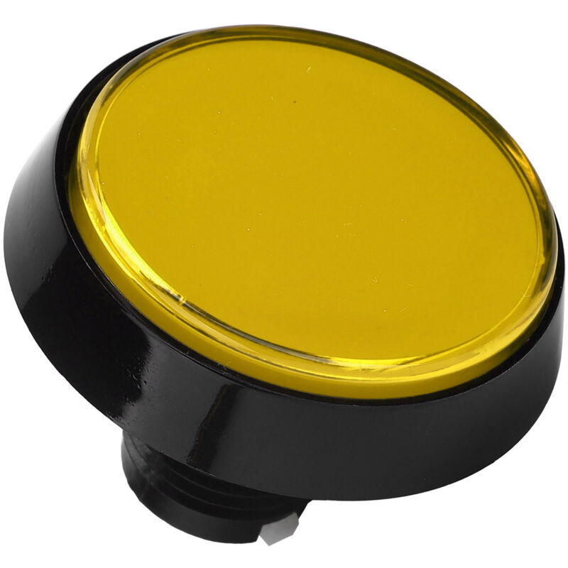 60 Mm Flacher, Runder, Beleuchteter Schalter Für Spielzeugkran, Gelb, Mit 3 Stiften