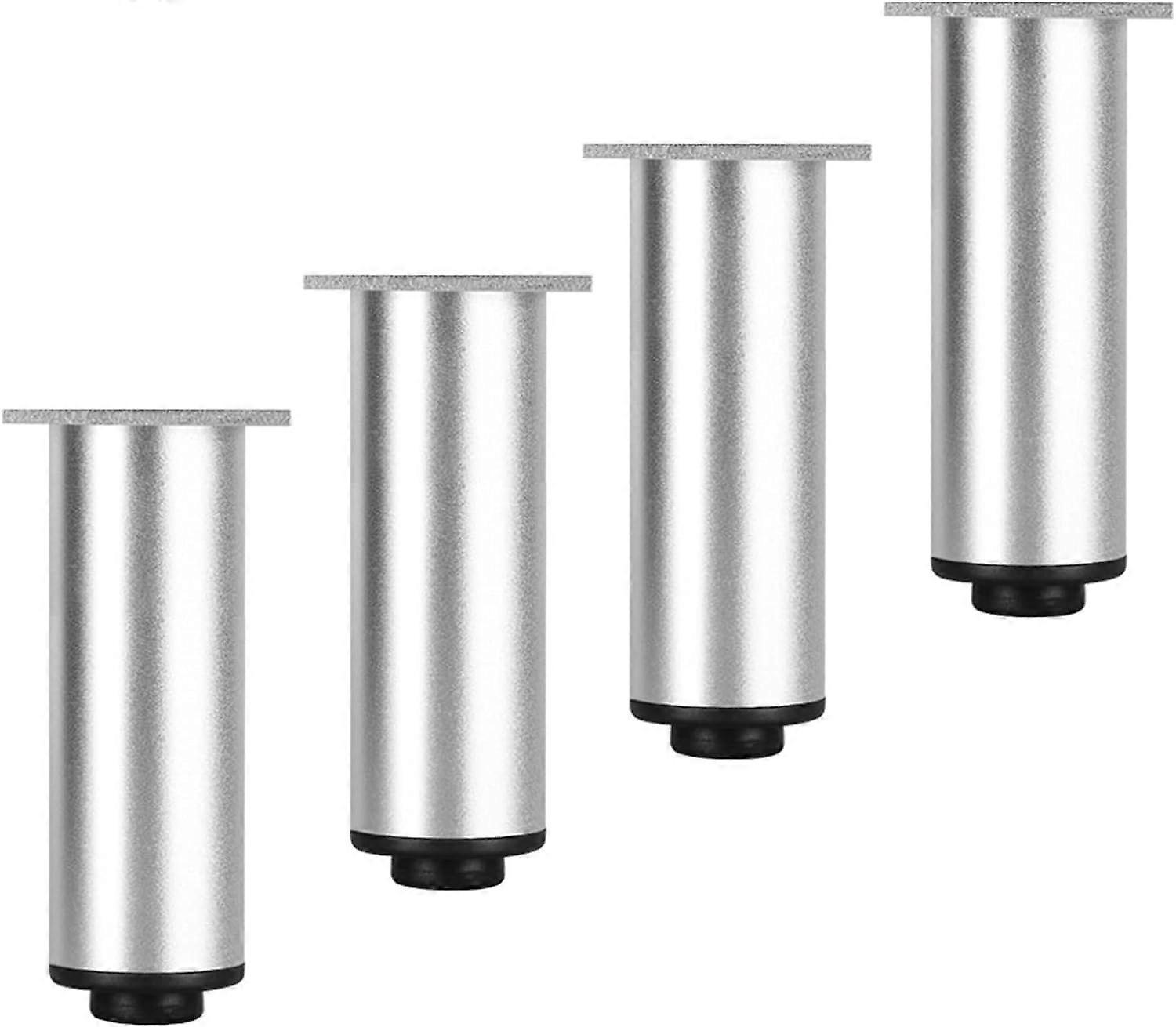 4er-set Möbelfüße Aus Metall, Aluminiumlegierung, Für Schränke, Tische, Betten, Regale, Sofas, Küchenschränke (-30 Cm, 11,8 Zoll, Silber)