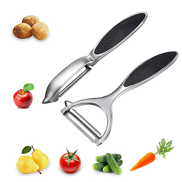 Sparschäler – Sparschäler Aus Edelstahl Für Karotten, Auberginen, Birnen, Mangos Und Gurken Mit Rutschfestem Griff