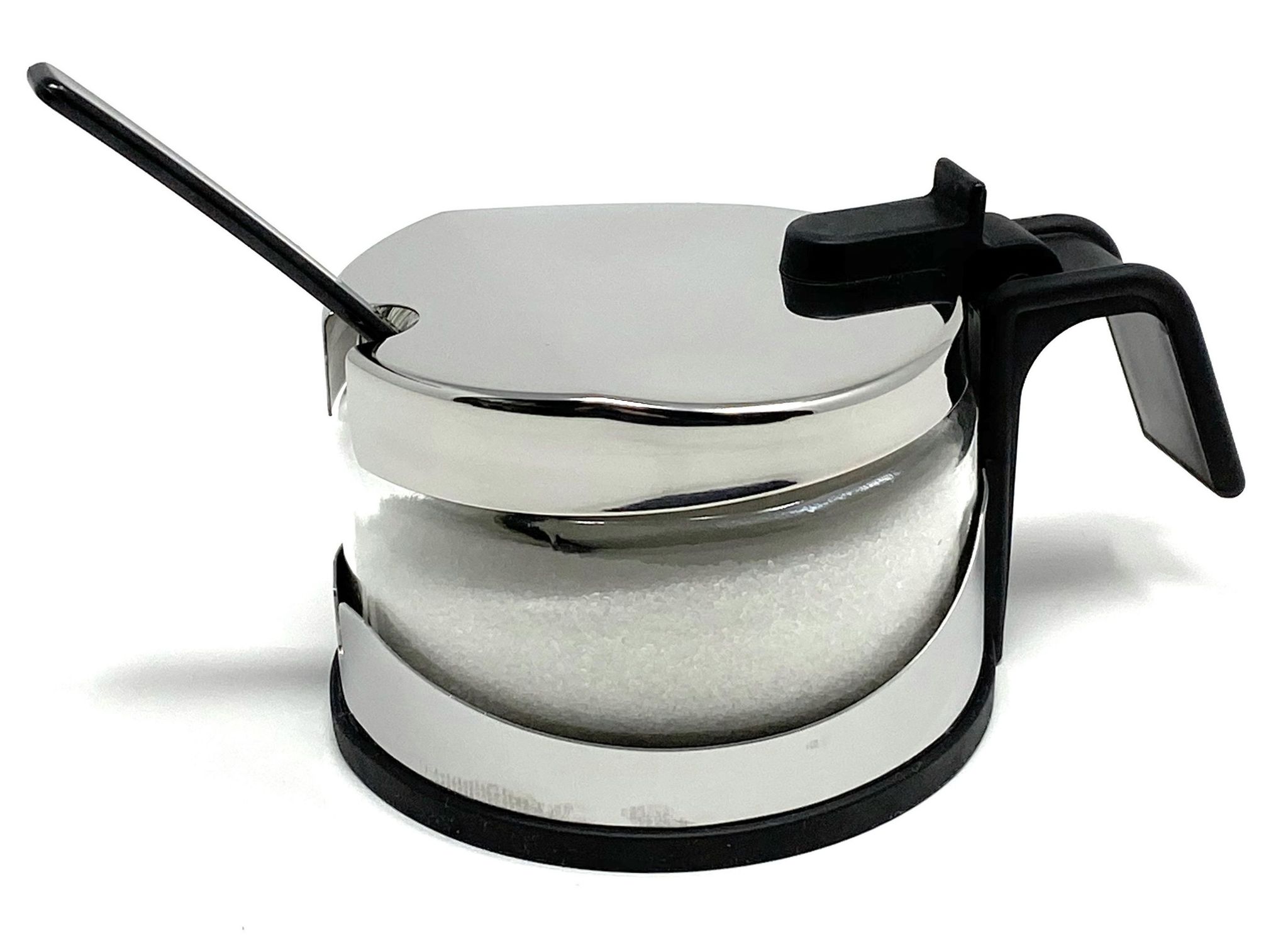 Zuckerdose Glas Mit Deckel Edelstahl Mit Löffel Zuckerbehälter Zuckerspender Parmesandose Marmeladendose