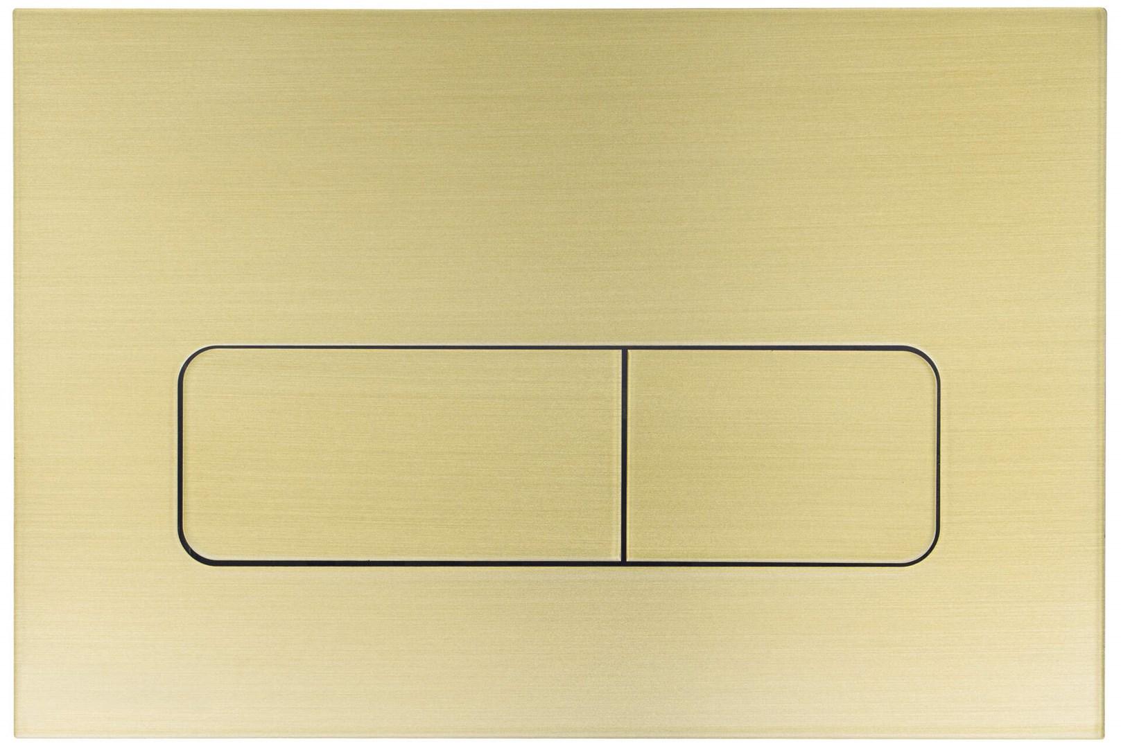 Deante Moderne Wc-spülplatte In Gebürstetem Gold