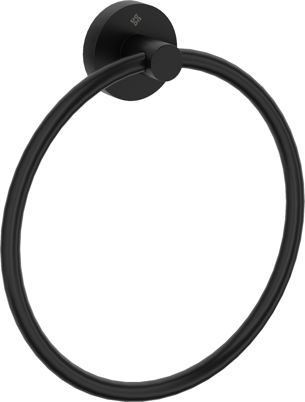 Handtuchhalter Schwarz Rund Mit Verdeckter Befestigung