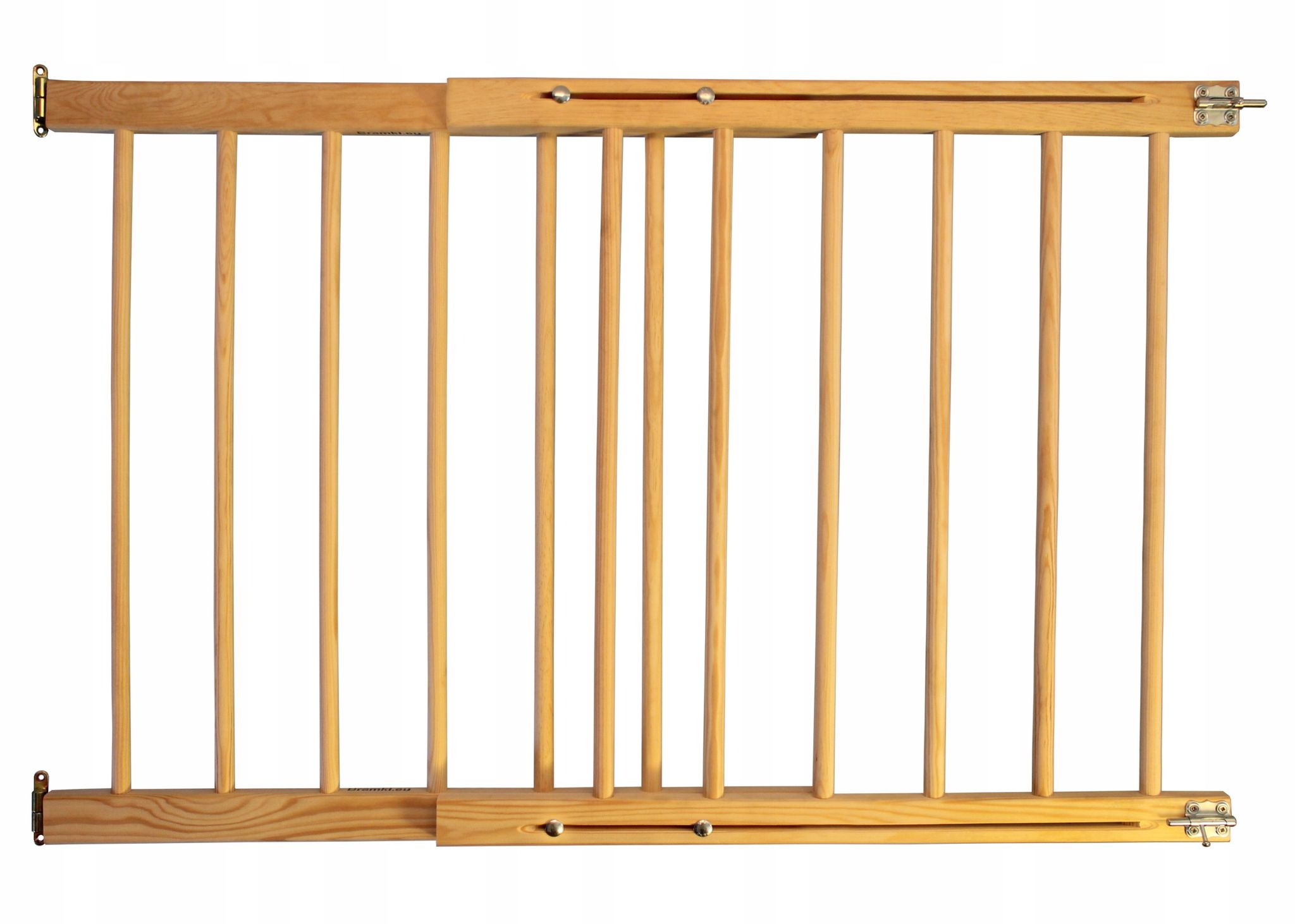 Treppenschutzgitter - 72 Bis 122 Cm - Braun - Verstellbar - Aus Holz - Für Kinder Und Tiere