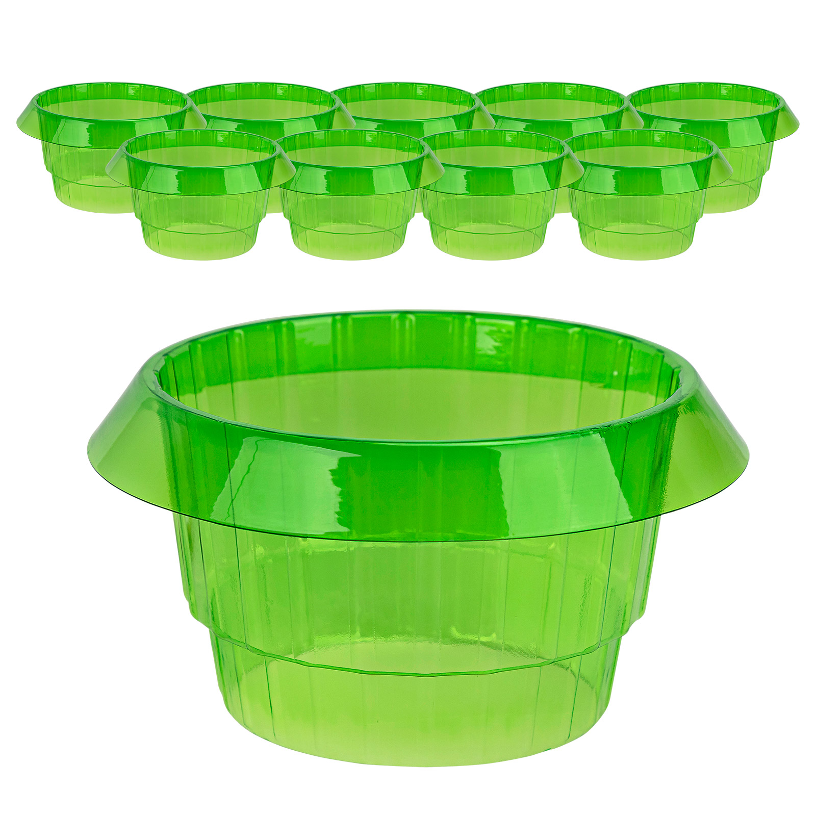 Schneckenschutzring 10stk Grün Ø22cm Pflanzenschutz Ohne Chemie Wiederverwendbar