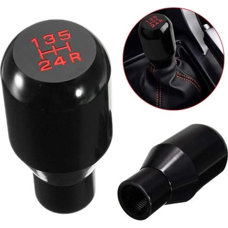 Saline Schalthebel Universaladapter 5-gang Manuell Verchromter Metall-schaltknauf Hebelstab Stiftgriff Kopf Auto Styling Zubehör