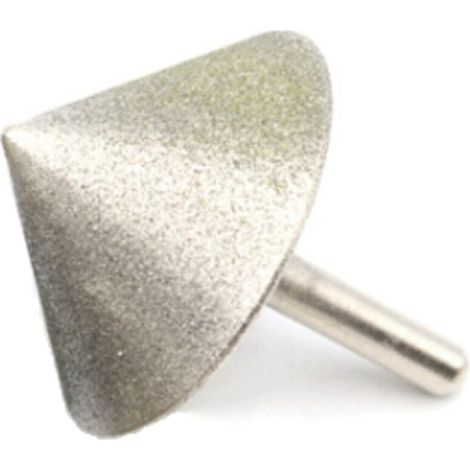 Diamantbeschichteter Kegel-fasenschleifkopf, 90°-winkel, Für Stein, Jade, Glas, Bohren, Fasen, Schleifwerkzeuge, 30 Mm
