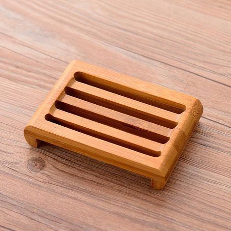 Seifenschale Aus Bambus, 11 Cm X 7,5 Cm X 2 Cm. Umweltfreundliches Produkt, Geschenkidee Für Nachhaltigkeitsbewusste (2 Stück).