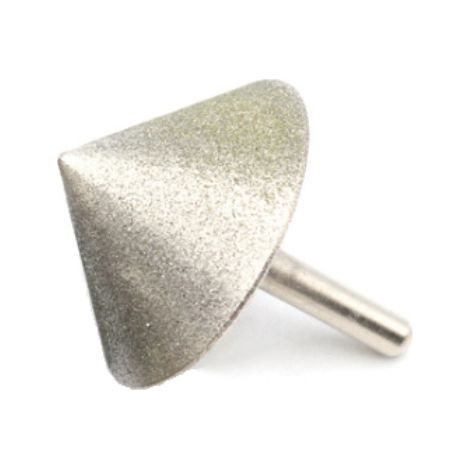 Diamantbeschichteter Kegel-fasenschleifkopf, 90°-winkel, Für Stein, Jade, Glas, Bohren, Fasen, Schleifwerkzeuge, 20 Mm