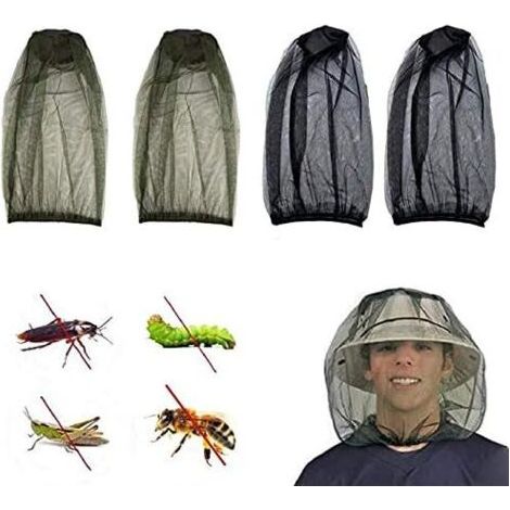 4-teiliges Outdoor-angelset Mit Insektenschutzhut, Moskito- Und Bienennetz, Kopfnetz, Gesichtsmaske Und Reise-/campingausrüstung