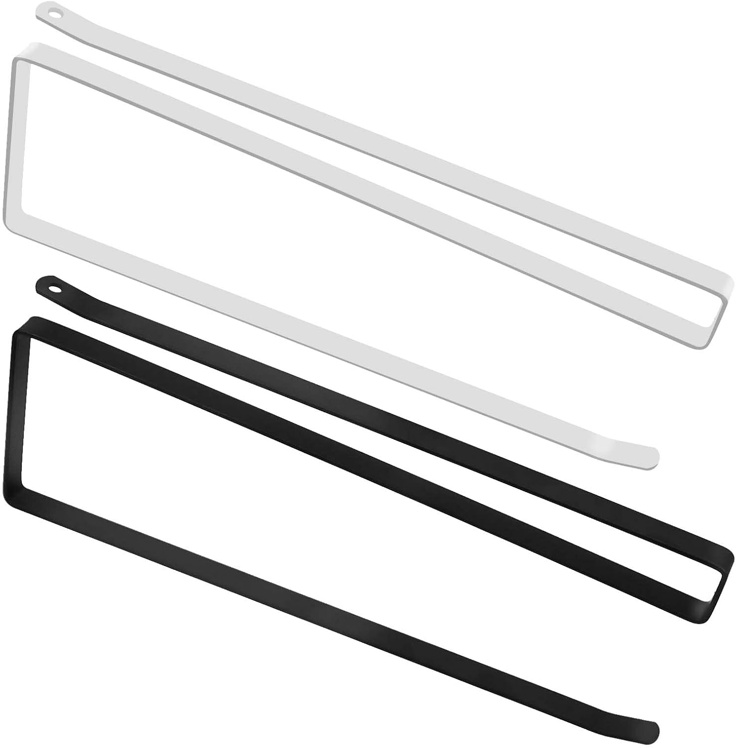 25 Cm Küchenrollenhalter, 2er-pack Küchenpapierhandtuchhalter, Papierrollenhalter Ohne Bohren, Unterbau-papierhandtuchhalter, Papierhandtuchhalter (weiß + Schwarz)