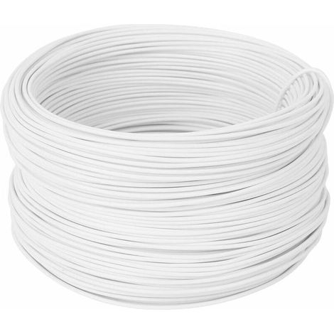 100 M Verzinkter Drahtbinder, Handgefertigte, Weiß Verzinkte Rebzweiggabel, Starker Und Langlebiger 0,55 Mm Schutzbinder