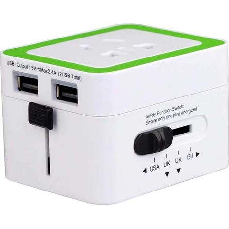 Internationaler Konverter, Usb-netzstecker Für Verschiedene Länder, Universelles Reisegerät, Schnellladefunktion Über Usb