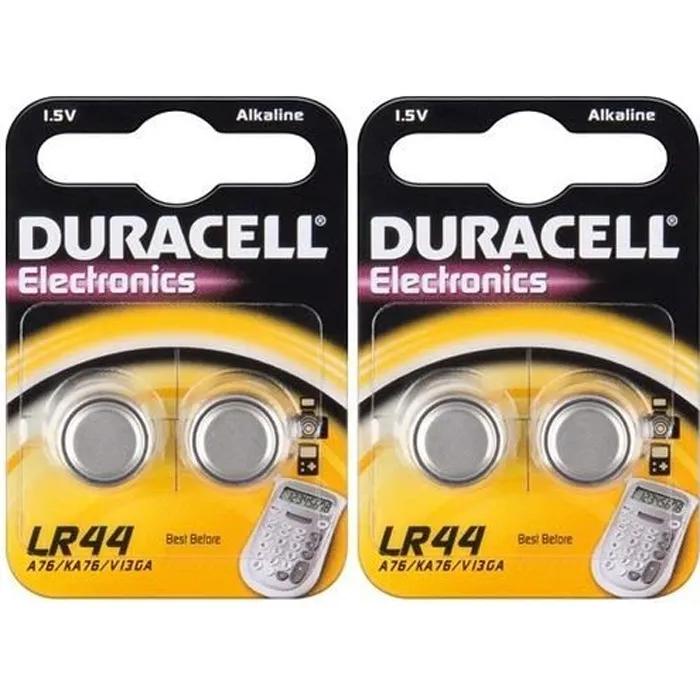 Knopfzelle Duracell Lr44 Silber 1 5 Volt Alkalisch