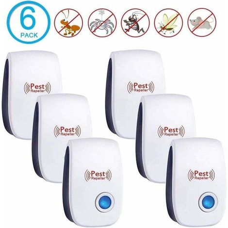 6er-pack – Ultraschall-mäuseabwehr – Ultraschall-rattenabwehr – Ultraschall-nagetierabwehr – Ultraschall-mäuse- Und Rattenabwehr, Nagetierabwehr, Haselmausabwehr – Anti-mäuseabwehr – Mückenabwehr