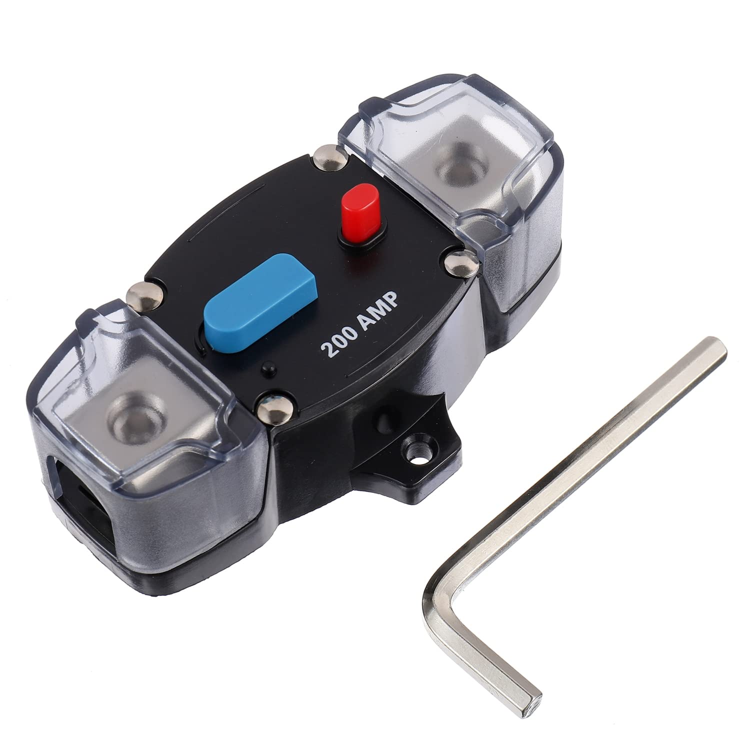 200a 12-48 Volt Dc Selbstrückstellender Leitungsschutzschalter Mit Manuellem Rückstellknopf Für Anwendungen In Kraftfahrzeugen, Wohnmobilen, Schiffen Und Booten (200 Ampere)