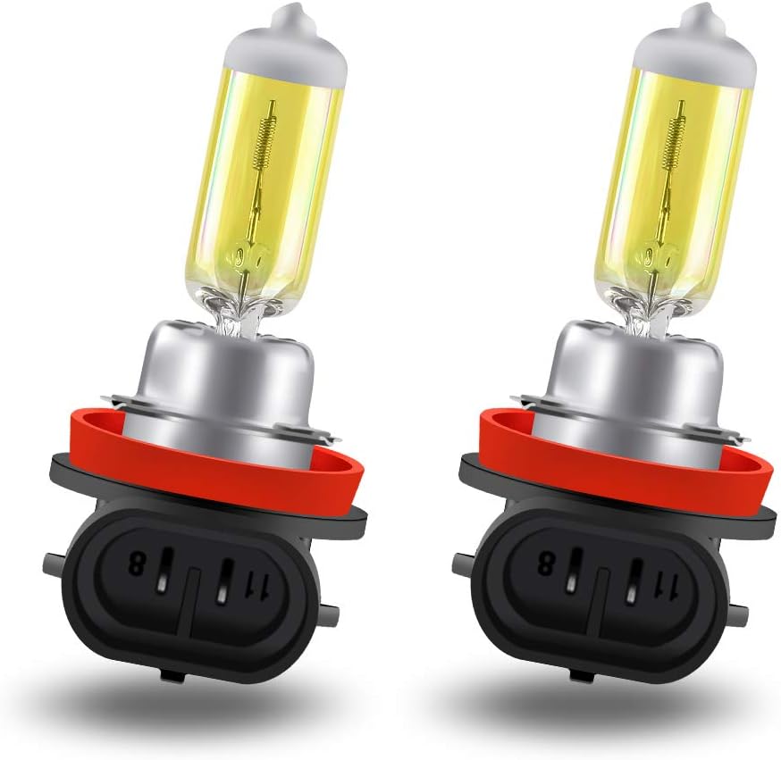 H11 12v 55w 3000k Superhelle Gold-halogen-autoscheinwerferlampe, Fern-/abblendlicht, Halogenscheinwerfer Für Auto, Motorrad, Nebelscheinwerfer, Tagfahrlichtlampe, 2 Stück