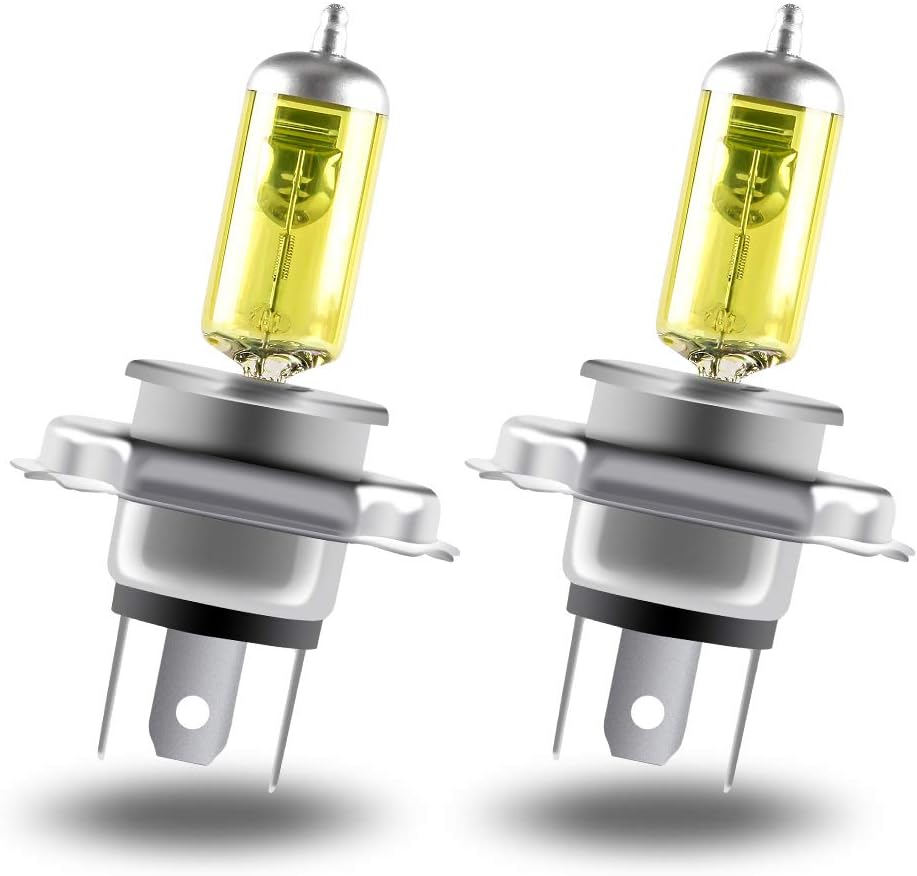 H4 12v 60/55w 3000k Superhelle Gold-halogen-autoscheinwerferlampe, Fern-/abblendlicht, Für Autos, Motorräder, Nebelscheinwerfer Und Tagfahrlicht, 2er-pack