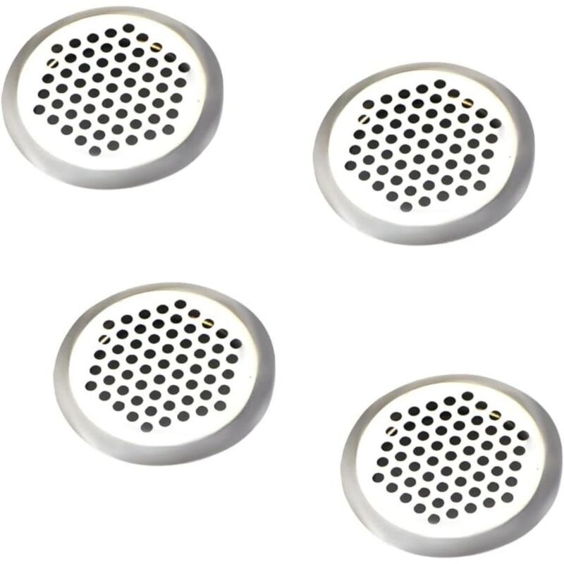 Runde Lüftungsgitter Aus Edelstahl, 35 Mm Maschenweite, Für Küche, Bad, Kleiderschrank, 4er-set