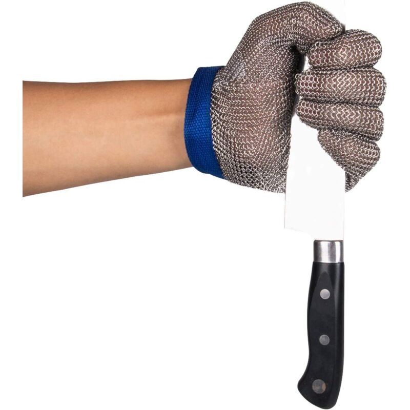 Sicherheits-schneidhandschuhe Aus 304l-stahlgewebe Für Küche, Austernöffnen, Fleischschneiden Und Holzschnitzen (1 Stück)