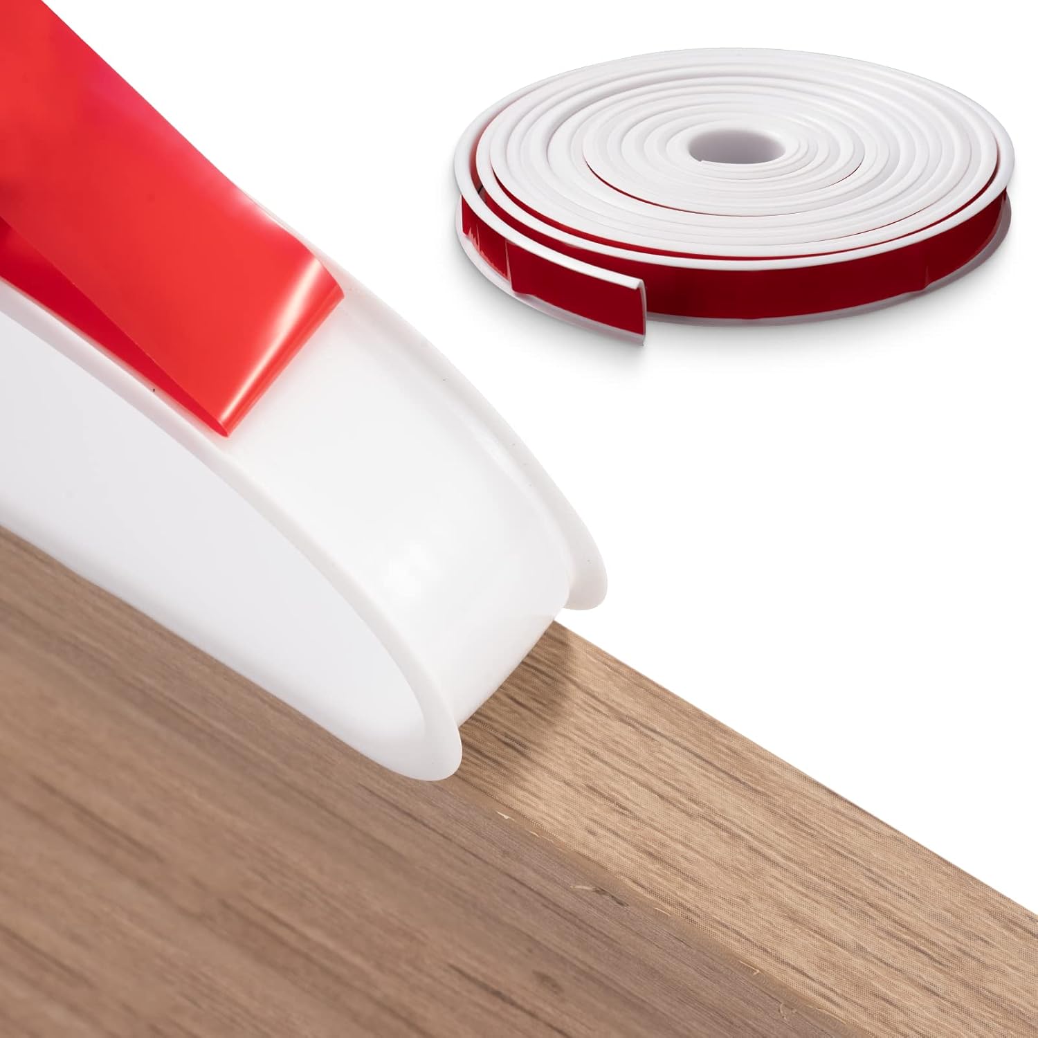 Flexible U-förmige Kantenschutzleiste Für Möbelkanten, 18 Mm X 5 M, Selbstklebende Tpe-furnier-kantenschutzleiste Zur Reparatur Von Kanten An Regalen, Schränken Und Arbeitsplatten, Weiß