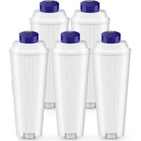 5-teiliges Wasserfilterset, Kompatibel Mit Kaffeemaschinen Der Serien Dlsc002, Ecam, Etam, Ec680 Und Ec800, Kaffeefilter, Entkalkungsfilter, Zur Wasserenthärtung Und Reduzierung Von Kalk