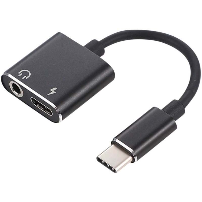 2-in-1 Usb-c-auf-3,5-mm-aux-kopfhörerladeadapter, Usb-c-kabel
